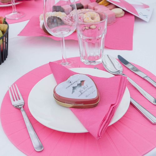 Tischdeko Kringsalm Obertauern Pinktable